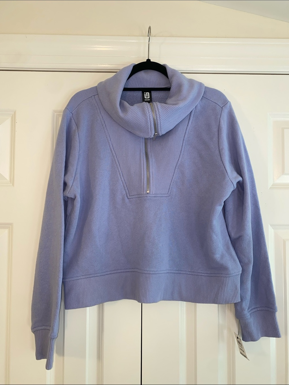Ideology Lavender Half-Zip Funnel Neck Sweatshirt